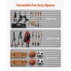 VEVOR Slat Wall Paneling, 8 x 4 ft, PVC Garage Slatwall with Accessories, Grey Slat Wall Easy-to-Install Adjustable Slatwall Panel with Coupling Structure & DIY Cutting, Fits for Storage & Display