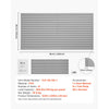 VEVOR Slat Wall Paneling, 8 x 4 ft, PVC Garage Slatwall with Modular Design, Grey Slat Wall Easy-to-Install Adjustable Slatwall Panel with Coupling Structure & DIY Cutting, Fits for Storage & Display
