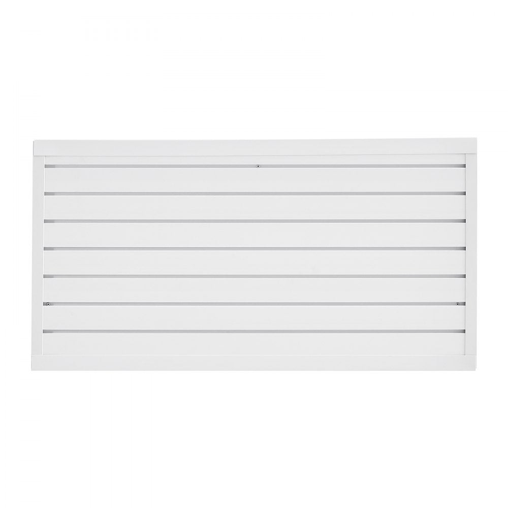 VEVOR Slat Wall Paneling, 2 x 4 ft, PVC Garage Slatwall with Modular Design, White Slat Wall Easy-to-Install Adjustable Slatwall Panel with Coupling Structure & DIY Cutting, Fits for Storage & Display