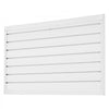 VEVOR Slat Wall Paneling, 2 x 4 ft, PVC Garage Slatwall with Modular Design, White Slat Wall Easy-to-Install Adjustable Slatwall Panel with Coupling Structure & DIY Cutting, Fits for Storage & Display