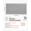 VEVOR Slat Wall Paneling, 2 x 4 ft, PVC Garage Slatwall with Modular Design, Grey Slat Wall Easy-to-Install Adjustable Slatwall Panel with Coupling Structure & DIY Cutting, Fits for Storage & Display