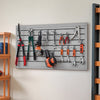 VEVOR Slat Wall Paneling, 2 x 4 ft, PVC Garage Slatwall with Modular Design, Grey Slat Wall Easy-to-Install Adjustable Slatwall Panel with Coupling Structure & DIY Cutting, Fits for Storage & Display