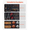 VEVOR Slat Wall Paneling, 2 x 4 ft, PVC Garage Slatwall with Modular Design, Black Slat Wall Easy-to-Install Adjustable Slatwall Panel with Coupling Structure & DIY Cutting, Fits for Storage & Display