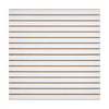VEVOR Slat Wall Paneling, 4 x 4 ft, MDF Garage Slatwall with Modular Design, White Slat Wall Easy-to-Install Adjustable Slatwall Panel with Coupling Structure & DIY Cutting, Fits for Storage & Display