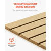 VEVOR Slat Wall Paneling, 4 x 4ft, MDF Garage Slatwall with Modular Design, Natural Slat Wall Easy-to-Install Adjustable Slatwall Panel with Coupling Structure & DIY Cutting, Fit for Storage & Display