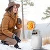 VEVOR Propane Tank Top Heater with Portable Trolley, 15000 BTU Rapid Heating 180-Degree Infrared Radiant Tank Top Gas Heater for 20-40lb Propane Tanks, for Ice Fishing/ Hunting/Outdoor Single Burner