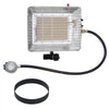 VEVOR Propane Tank Top Heater, 13000 BTU Rapid Heating 180-Degree Infrared Radiant Tank Top Gas Heater, Stepless Temperature Adjustment for Ice Fishing/ Hunting/Outdoor Work, Single Burner Square