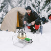 VEVOR Propane Tank Top Heater, for 1lb Small Tanks and 5-40lb Large Tanks, 18000 BTU Rapid Heating 180-Degree Infrared Radiant Tank Top Gas Heater,3 Heat Settings for Ice Fishing,Single Burner