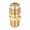 VEVOR RV Propane Quick Connect Fitting Adapter Valve, 7 Pieces, 1/4-Inch Male NPT Full Flow Plug & 3/8-Inch Male Flare Quick Kit for Low Pressure Gas Appliances and RV Propane Quick Connections