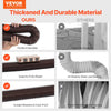 VEVOR Rain Gutter Downspout Extensions, 2-Pack Flexible Downspout Extender, Down Spout Drain Extension Extendable from 22" to 63", Gutter Extensions with Adapters, for Rainwater Drainage, Brown