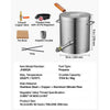 VEVOR Propane Melting Furnace Kit, 8KG/18lbs Gas Metal Melting Furnace Kit, Foundry Home Kiln with Crucible, Tongs, Wooden Handle, Smelting Casting Tool for Gold Silver Copper Aluminum Metal Recycle
