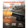 VEVOR Propane Heater, 125000BTU Forced Air Propane Heater with Stepless Temp Settings & security Protection, Portable Garage/Shop Barrel Heater for Garages, Job Sites,Indoor/Outdoor