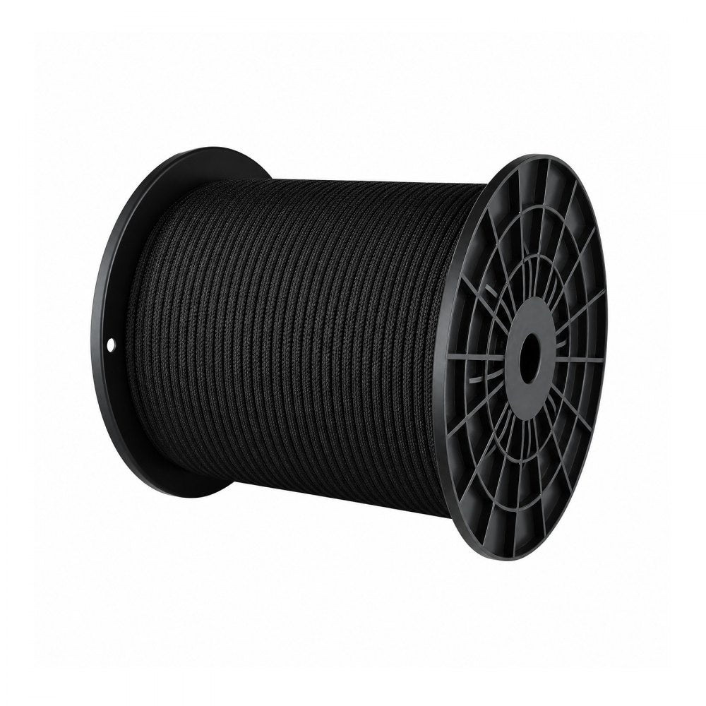 VEVOR Paracord Rope 3/16 in x 1000 ft Nylon Parachute Cord 550 Tactical, Survival Cord, Heavy Duty 7 Strand, 650 lbs High Breaking Strength, Utility Rope, for Outdoor Camping & Bracelets, Black