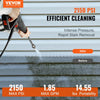 VEVOR Electric Pressure Washer, 2150-PSI 1.85-GPM, Foam Cannon High-Pressure with 5 Different Nozzle, 20ft Hose/35ft Cord Lightweight Washer, Portable Cleans Cars/Fences/Patios/Furniture/Floor/Window