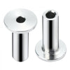 VEVOR 121 Pack T316 Stainless Steel Protector Sleeves for 1/8" Wire Rope Cable Railing, DIY Balustrade T316 Marine Grade, Come with A Free Drill Bit, Silver