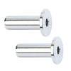 VEVOR 121 Pack T316 Stainless Steel Protector Sleeves for 1/8" Wire Rope Cable Railing, DIY Balustrade T316 Marine Grade, Come with A Free Drill Bit, Silver