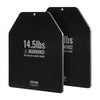 VEVOR Weight Vest Plates, 14.5 LB Pairs, Premium Steel Weighted plates, Contoured Ergonomic Fit – WODs, Additional Weight for Weight Vests, for Strength Training, Running, Fitness, Heavy Workouts