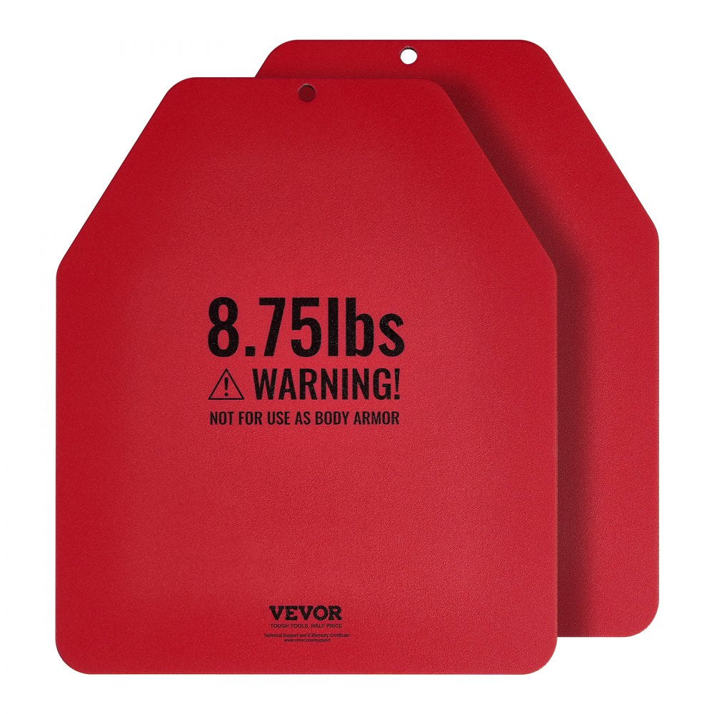 VEVOR Weight Vest Plates, 8.75 LB Pairs, Premium Steel Weighted plates, Contoured Ergonomic Fit – WODs, Additional Weight for Weight Vests, for Strength Training, Running, Fitness, Heavy Workouts