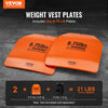 VEVOR Curved Weight Vest Plates, 8.75 LB Pairs, Premium Steel Weighted plates, Contoured Ergonomic Fit – WODs, Additional Weight for Weight Vests, for Strength Training, Running, Heavy Workouts
