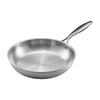 VEVOR Tri-Ply Stainless Steel Frying Pan, 3 Pcs Set (8, 10, 12 in), Cooking Skillet with Heat-Resistant Handle, Chef's Kitchen Cookware, Oven, Gas, Electric, Induction, Dishwasher Compatible, Silver