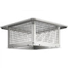 VEVOR Chimney Cap, 17 x 17 inch, 304 Stainless Steel Fireplace Chimney Cover, Not Easily Toppled & Practical Accessories & Easy Installation, Fits Mesh Flue Covers Outside Clay Flue Shingles, Silver