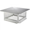 VEVOR Chimney Cap, 17 x 17 inch, 304 Stainless Steel Fireplace Chimney Cover, Not Easily Toppled & Practical Accessories & Easy Installation, Fits Mesh Flue Covers Outside Clay Flue Shingles, Silver