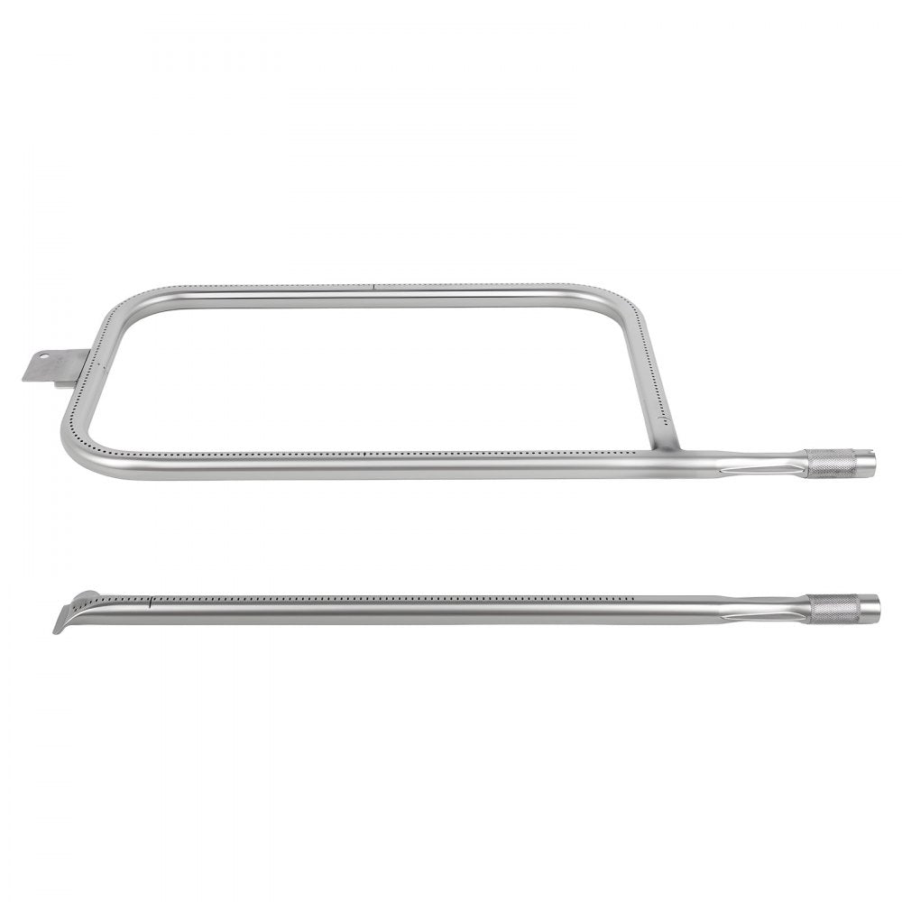 VEVOR Grill Burner Tube for Weber Q3200, Q300 (2013 & earlier), Q320, Q3000 (2014 & newer), 23.75 inch 304 Stainless Steel Tube Burner for Weber 404341, 57060001, 586002, Replacement Part 60036, 80385