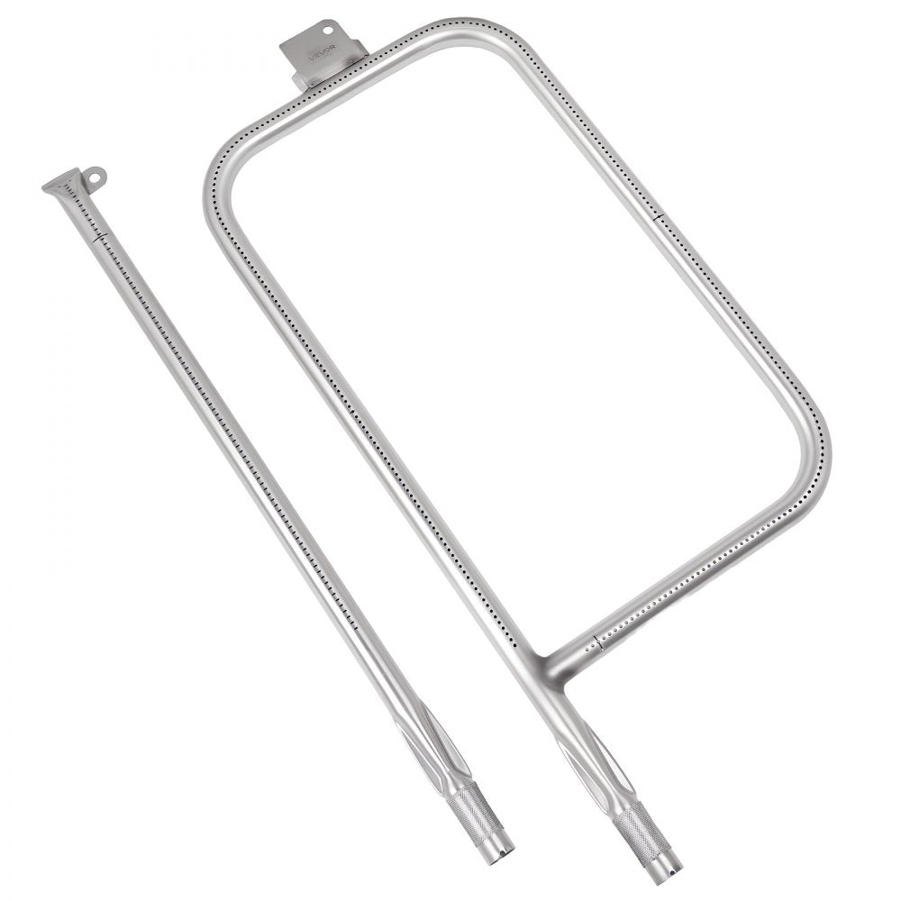 VEVOR Grill Burner Tube for Weber Q3200, Q300 (2013 & earlier), Q320, Q3000 (2014 & newer), 23.75 inch 304 Stainless Steel Tube Burner for Weber 404341, 57060001, 586002, Replacement Part 60036, 80385