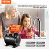 VEVOR 1.6 HP Shallow Well Pump with Pressure Tank, 1320 GPH, Automatic Irrigation Water Booster Pump with 30/50 PSI Pressure Switch for Home Garden Lawn, for Drinking Water Security