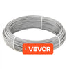 VEVOR 1/8 Inch Wire Rope Kit, 100 ft Length, 304 Stainless Steel Wire Cable with Cutter, 1600 lbs Breaking Strength, 7 x 7 Strands Construction, Steel Cable for Deck Railing System, Garden Trellis