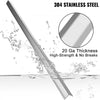 VEVOR Stainless Steel Corner Guards 2 x 2 x 48 inch Metal Wall Corner Protector Pack of 10 Corner Guards 20 Ga 304 Stainless Corner Guard with 90-Degree Angle for Wall Protection and Decoration