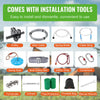 VEVOR Zipline Kit for Kids and Adult, 60 ft Zip Line Kits Up to 500 lb, Backyard Outdoor Quick Setup Zipline, Playground Entertainment with Stainless Steel Zipline, Spring Brake, Safety Harness, Seat