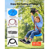 VEVOR Zipline Kit, 160 ft, 6 mm Steel Cable, Backyard Zipline, Up to 330 lb, for Outdoor, Durable Zipline for Kids with 6.9 ft Spring Brake, Removable Trolley & Swing Seat, Ages 6-16, Not for Adults