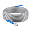 VEVOR Zipline Kit, 100 ft, 6 mm Steel Cable, Backyard Zipline, Up to 330 lb, for Outdoor, Durable Zipline for Kids with 6.9 ft Spring Brake, Removable Trolley & Swing Seat, Ages 6-16, Not for Adults