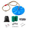 VEVOR Zipline Kit, 60 ft, 6 mm Steel Cable, Backyard Zipline, Up to 330 lb, for Outdoor, Durable Zipline for Kids with 6.9 ft Spring Brake, Removable Trolley & Swing Seat, Ages 6-16, Not for Adults