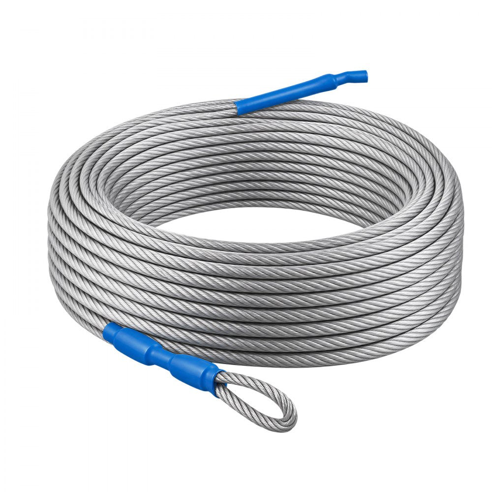 VEVOR Zipline Kit, 80 ft, 6 mm Steel Cable, Backyard Zipline, Up to 330 lb, for Outdoor, Durable Zipline for Kids with 6.9 ft Spring Brake, Removable Trolley & Swing Seat, Ages 6-16, Not for Adults