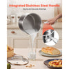 VEVOR 4 QT Saucepan, Stainless Steel Saucepan with Glass Lid, Multipurpose Nonstick Stainless Steel Small Cooking Sauce Pot with Ergonomic Handle, Friendly for Oven, Dishwasher, Induction Cooker