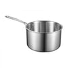 VEVOR 4 QT Saucepan, Stainless Steel Saucepan with Glass Lid, Multipurpose Nonstick Stainless Steel Small Cooking Sauce Pot with Ergonomic Handle, Friendly for Oven, Dishwasher, Induction Cooker