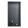 VEVOR Shower Niche, 13 x 25 x 4 inch Recessed Wall Niche, Heavy-duty Stainless Steel Modern Soap & Shampoo Storage Organizer, Sealed Waterproof, Durable & Easy to Install,Black for Bathroom