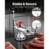 VEVOR Manual Meat Grinder, 304 Stainless Steel Hand Meat Grinder with Suction Cup + Steel Table Clamp, Meat Mincer Sausage Maker & 2 Cutting Plates, Sausage Tube, Grinding Head for Beef Pepper Cookie