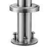 VEVOR Handrails for Outdoor Steps, 70.9 in/ 180cm Length Stair Hand Rail Kit, Transitional Stainless Steel Railings with Installation Kit, Double-column Staircase Handrails for Seniors,Porch & Deck