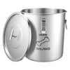 VEVOR Stainless Steel Dog Food Storage Container 17 lbs/5.28 Gal Capacity, for Living Room Kitchen, Airtight Lid & Dual Handles, 20L Large Metal for Dogs & Cats Food Rice Flour, Keep Fresh, Easy Clean