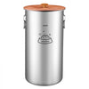 VEVOR Stainless Steel Dog Food Storage Container 30 lbs/9.25 Gal Capacity, for Living Room Kitchen, Airtight Lid & Dual Handles, 35L Large Metal for Dogs & Cats Food Rice Flour, Keep Fresh, Easy Clean
