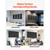 VEVOR 4 PCS Acoustic Panels, 2 inch Thick 23.6 x 11.8 inch Fiberglass Sound Absorbing Panels, Self-adhesive Soundproof Wall Boards, for Studios, Office, Home Theater,Meeting Room, Black