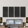 VEVOR 4 PCS Acoustic Panels, 2 inch Thick 23.6 x 11.8 inch Fiberglass Sound Absorbing Panels, Self-adhesive Soundproof Wall Boards, for Studios, Office, Home Theater,Meeting Room, Black