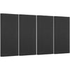 VEVOR 4 PCS Acoustic Panels, 2 inch Thick 23.6 x 11.8 inch Fiberglass Sound Absorbing Panels, Self-adhesive Soundproof Wall Boards, for Studios, Office, Home Theater,Meeting Room, Black