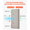 VEVOR 4 PCS Acoustic Panels, 2 inch Thick 23.6 x 11.8 inch Fiberglass Sound Absorbing Panels, Self-adhesive Soundproof Wall Boards, for Studios, Office, Home Theater,Meeting Room, Camel