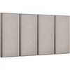 VEVOR 4 PCS Acoustic Panels, 2 inch Thick 23.6 x 11.8 inch Fiberglass Sound Absorbing Panels, Self-adhesive Soundproof Wall Boards, for Studios, Office, Home Theater,Meeting Room, Camel