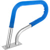VEVOR Pool Rail 32x23 Pool Railing 304 Stainless Steel 250LBS Load Capacity Silver Rustproof Pool Handrail Humanized Swimming Pool Handrail with Blue Grip Cover & M8 Drill Bit & Self-Taping Screws