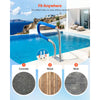 VEVOR Pool Rail, 31 x 22 inch Pool Handrail, 220 lbs Load Capacity Heavy Duty 304 Stainless Steel Swimming Handrail, Detachable Nonslip Sleeve, Rich Accessories, for Poolside, Water Parks， Spa Centers
